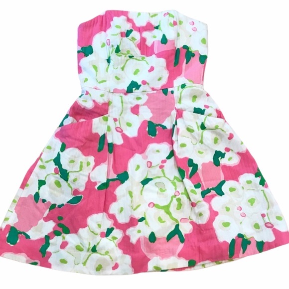 Lilly Pulitzer It Can Be Arranged Strapless Dress Size 0 - Picture 1 of 7